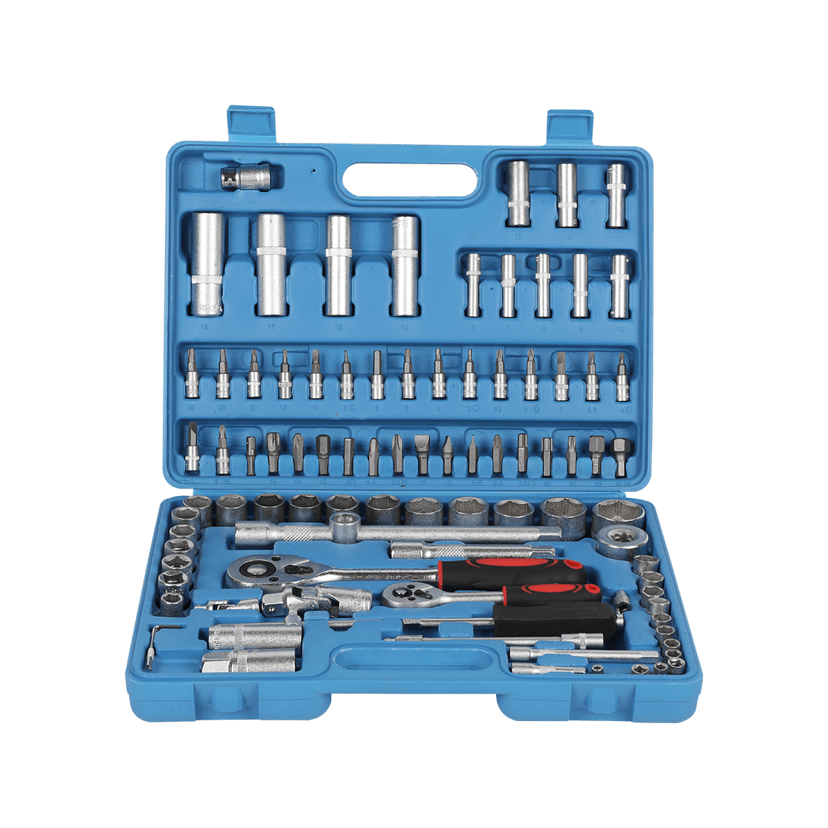 94-teiliges Kfz-Werkzeug-Ratschenschlüssel-Schlüssel-Kombinations-Auto-Reparatur-Werkzeug-Set