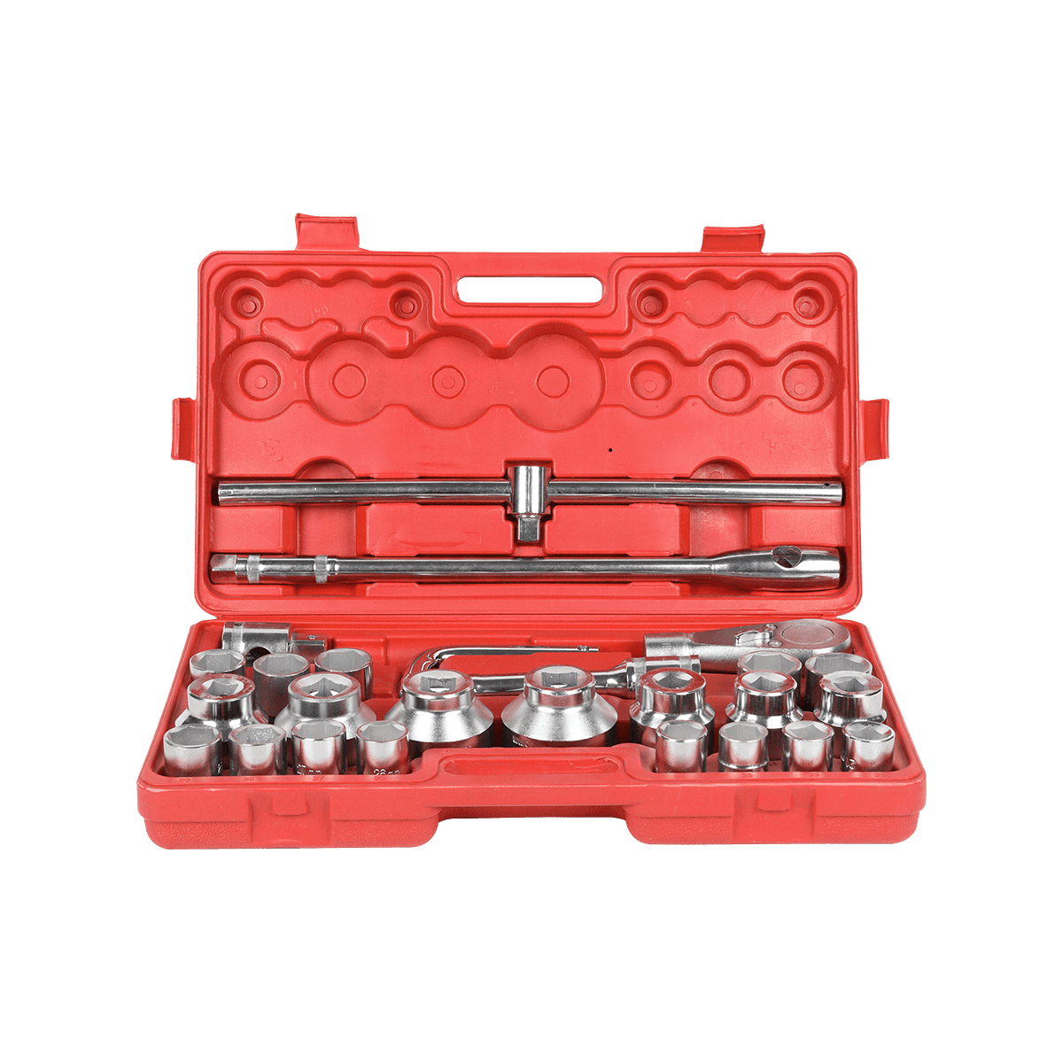 26-teiliges mechanisches Werkzeugset mit 3/4-Zoll-Cr-Mo-Steckschlüssel, Schlagschrauber-Kombi-Sets, robustes Werkzeugset