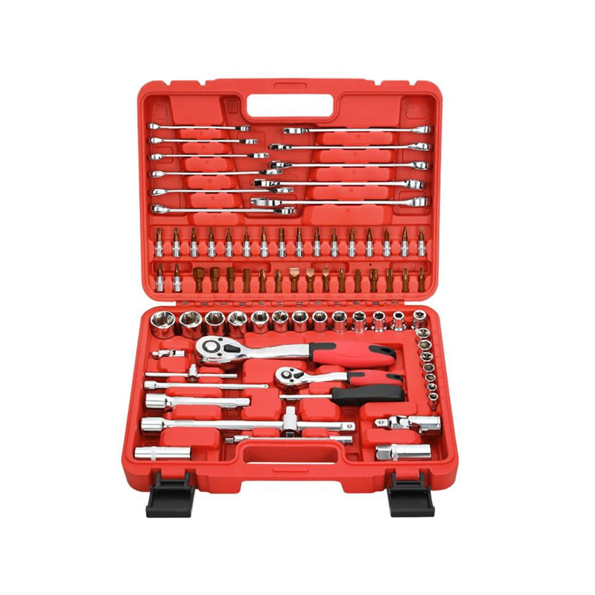 78 stücke 1/2'' & 1/4' & '3/8'' Stick Buchse Set Ratsche Griff Set Automotive Tool Kit Auto Reparatur Werkzeuge