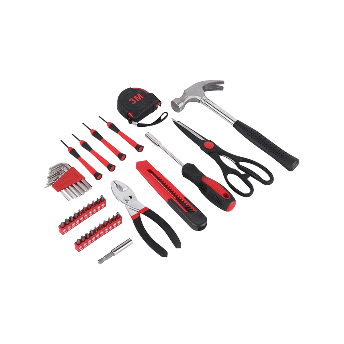39-teiliges Werkzeugset für den Haushalt, Handwerkzeugset mit tragbarer Werkzeugkastenaufbewahrung